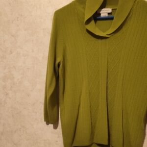 Allison Daley Green Crew Neck Sweater